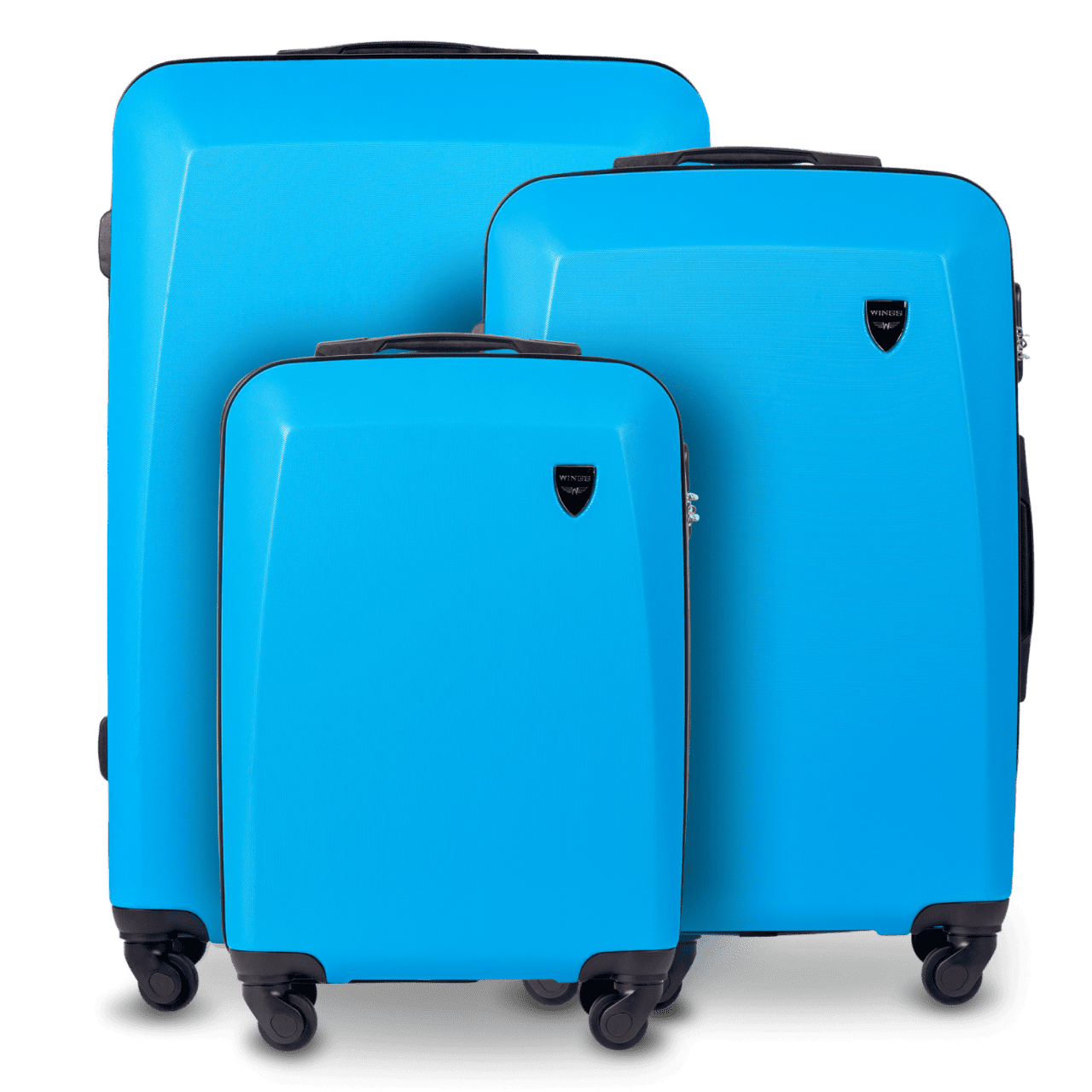 SET VAN 3 WINGS PLOVER DENIM BLUE KOFFERS