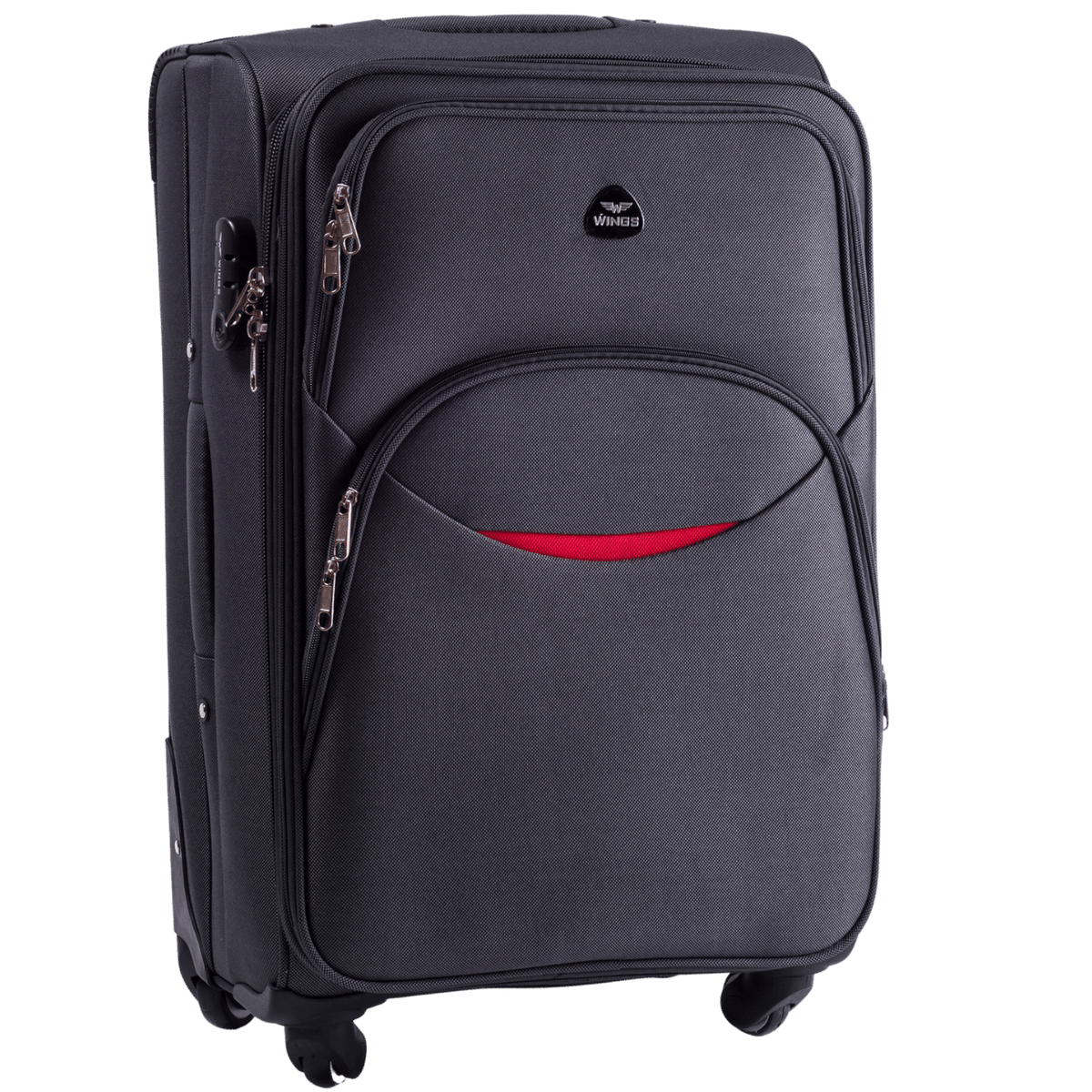 Zestaw 3 walizek Wings EAGLE 1708 DARK GREY CODURA COLLECTION