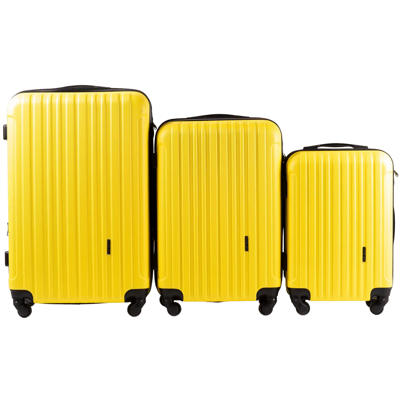 ZESTAW 3 WALIZEK WINGS FLAMINGO YELLOW FLAMINGO COLLECTION
