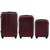 SET 3 TROLERE WINGS FLAMINGO CU EXTENSIE BORDEAUX