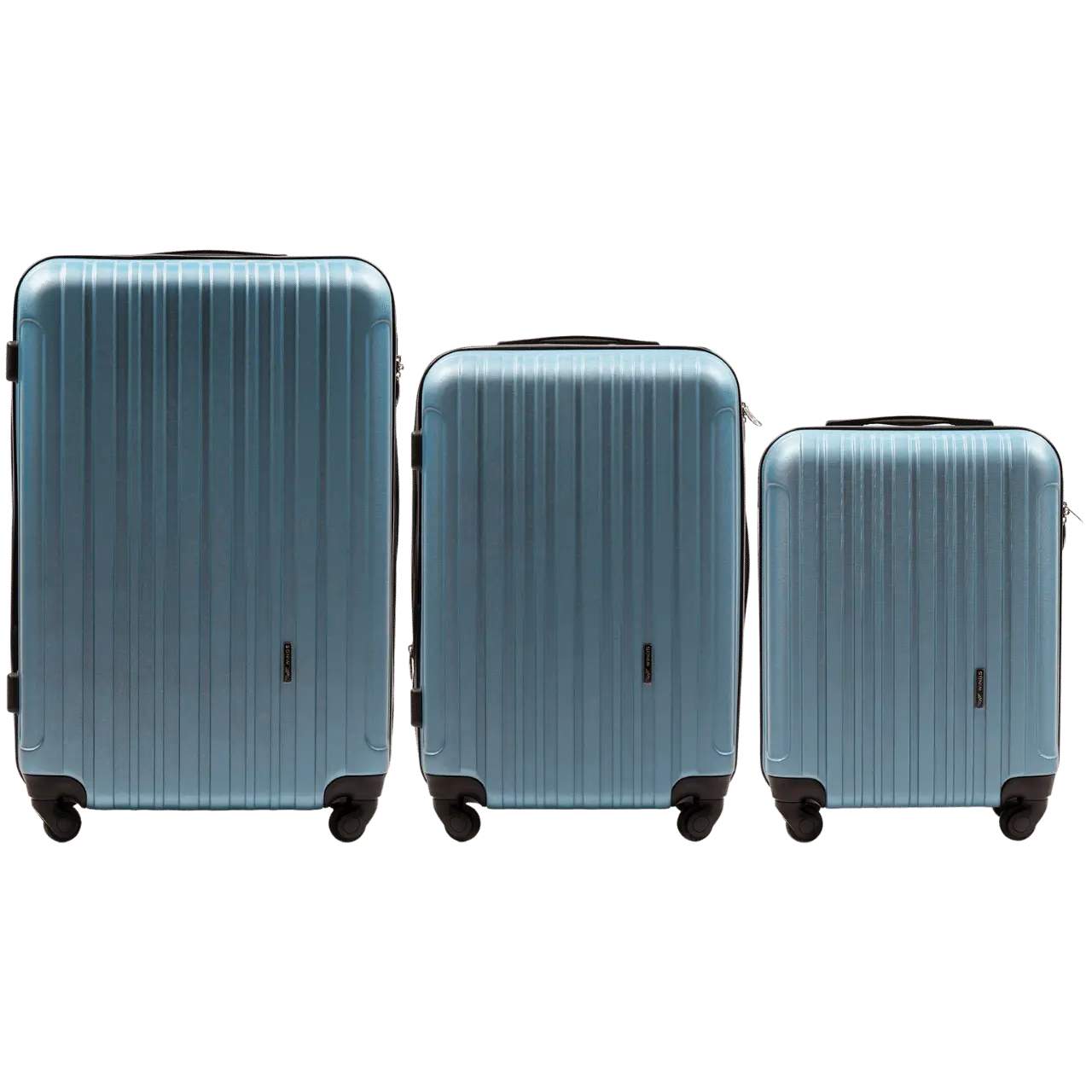 ZESTAW 3 WALIZEK WINGS FLAMINGO SILVER BLUE FLAMINGO COLLECTION