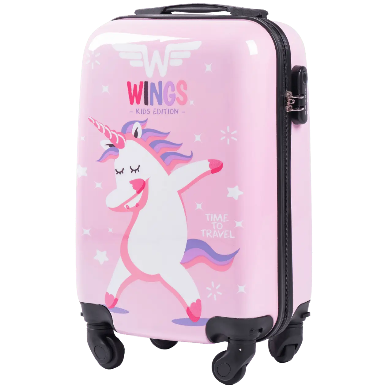 Walizka KIDS kabinowa twarda Wings Jay Unicorn 18" KIDS COLLECTION