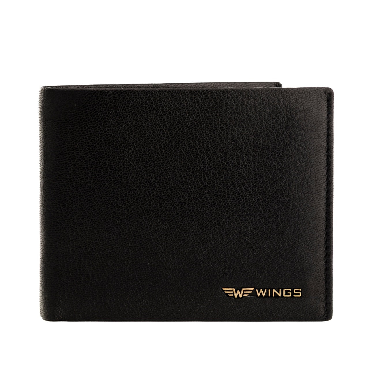 Pánská černá peněženka WINGS z přírodní kozí kůže