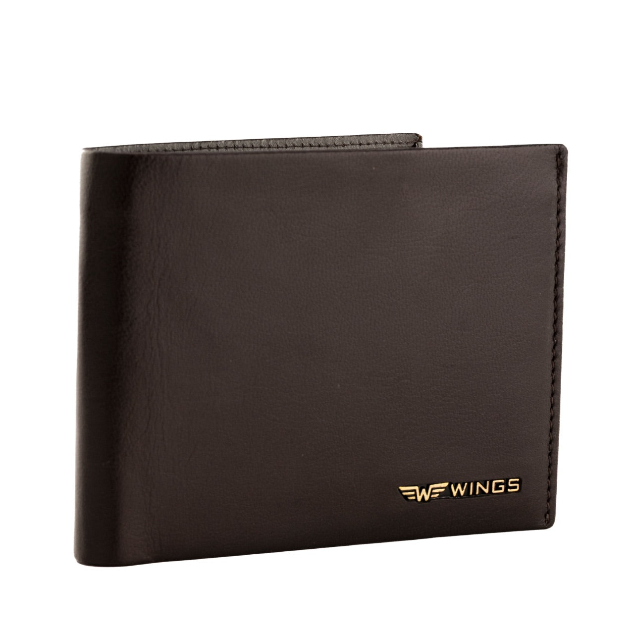 Мъжки портфейл WINGS от естествена биволска кожа кафяв