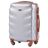 Kietas rankinis lagaminas Wings Albatross 20" SIDABRINĖ BALTA