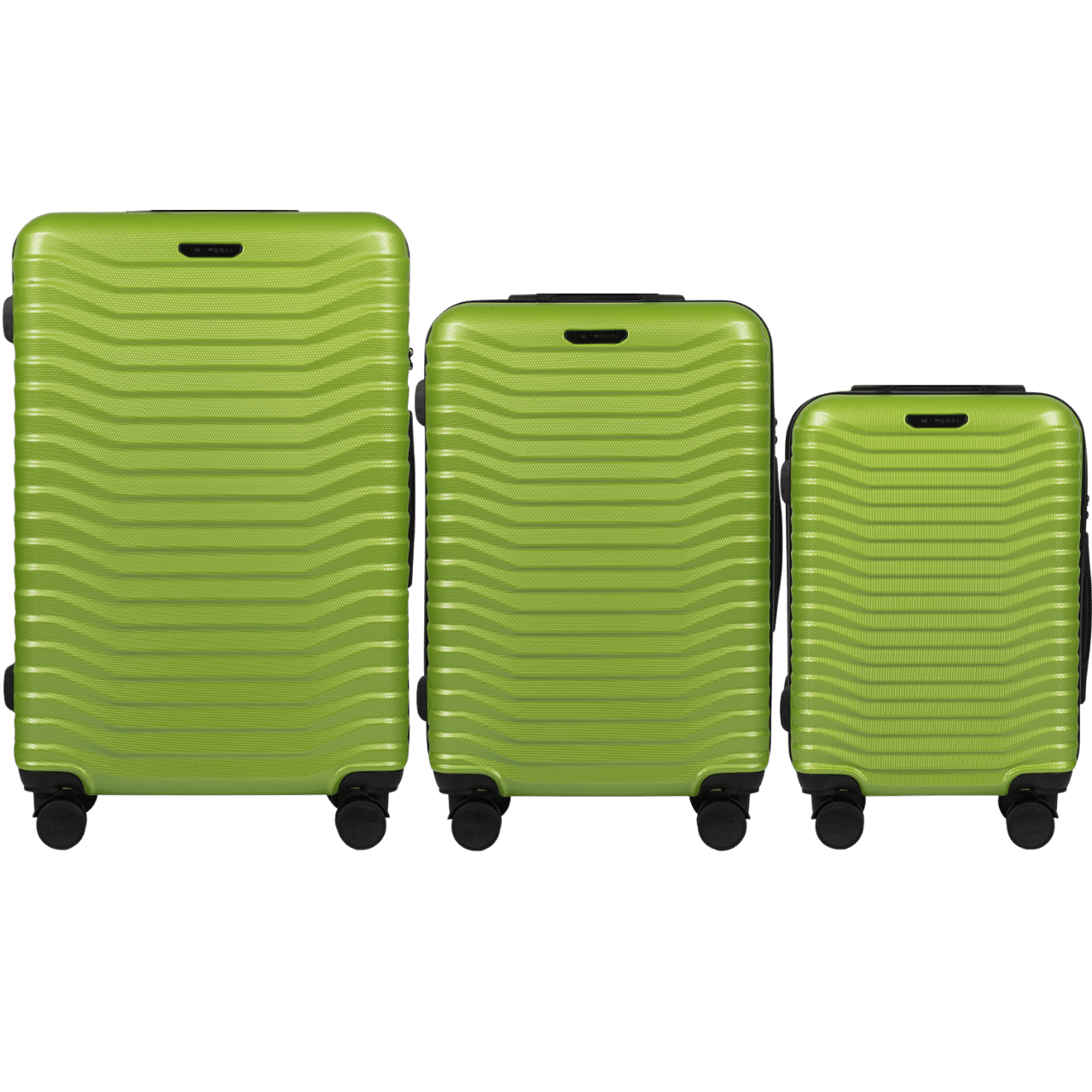 Set of 3 WINGS PC Sea Eagle Suitcases GREEN