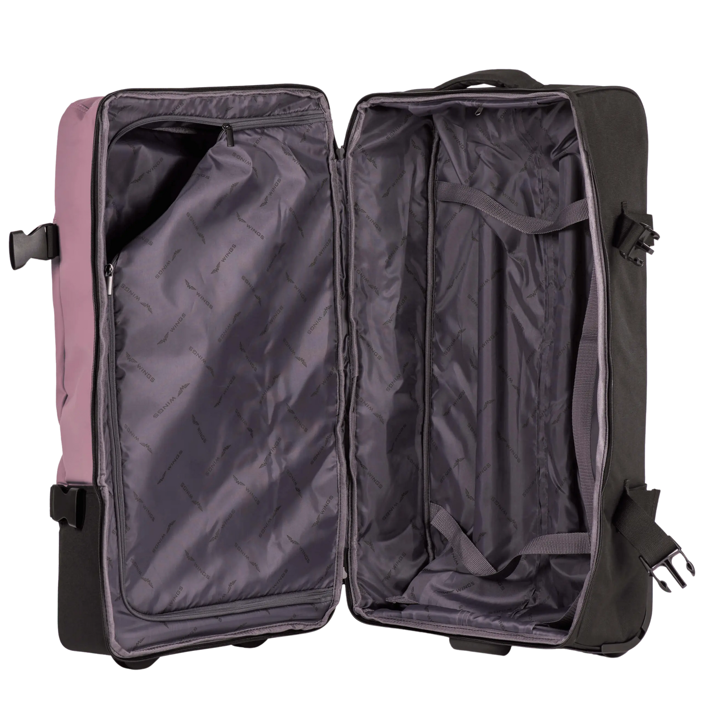 WINGS Komplet walizek miękkich 4w1 STORK Light Purple STORK COLLECTION