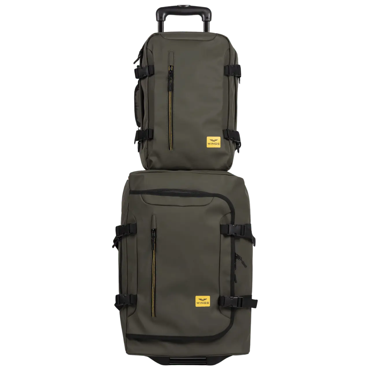 WINGS Komplet podróżny 2w1 plecak + walizka S 20" PARTRIGE Dark Green PARTRIGE COLLECTION
