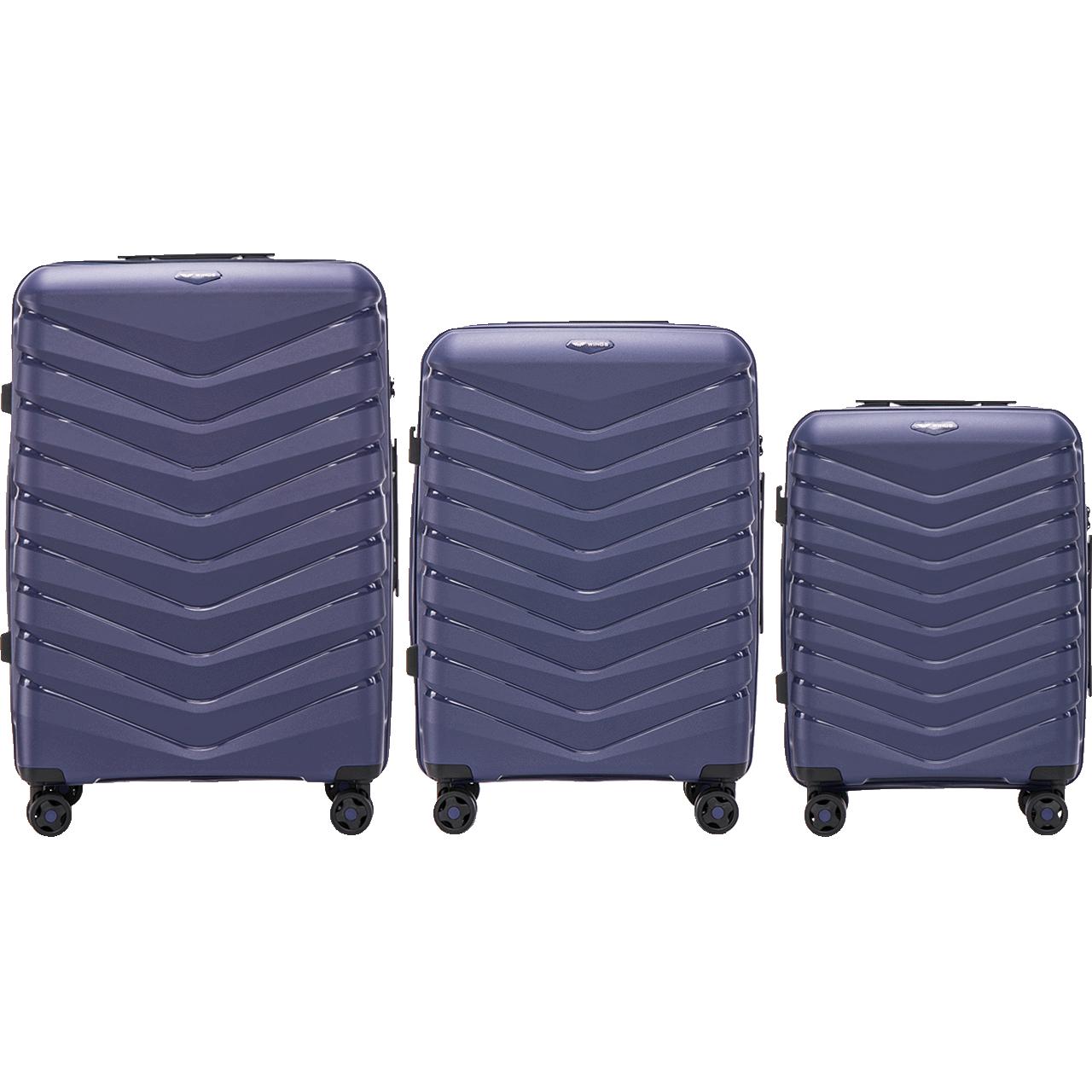Zestaw 3 walizek Wings PHOENIX polipropylen NAVY BLUE PHOENIX COLLECTION