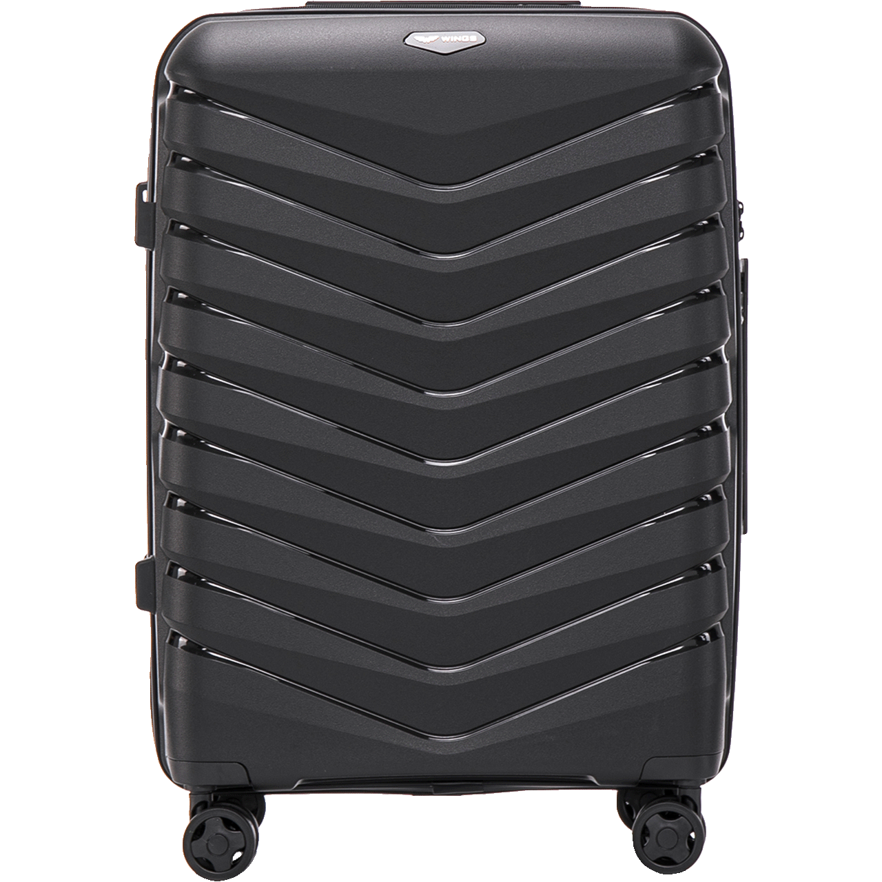 Walizka średnia Wings PHOENIX polipropylen 24" BLACK PHOENIX COLLECTION