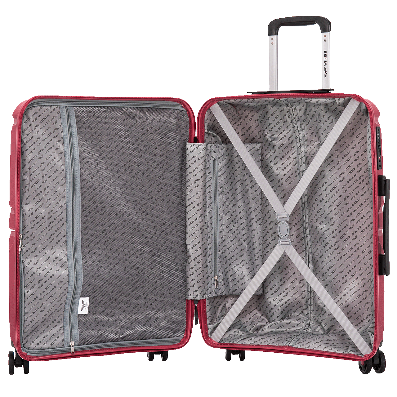 Large suicase Wings PHOENIX polypropylene 28" BLACK