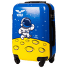 Tvrda dječja kabinska kofer WINGS plavi astronaut S 20"