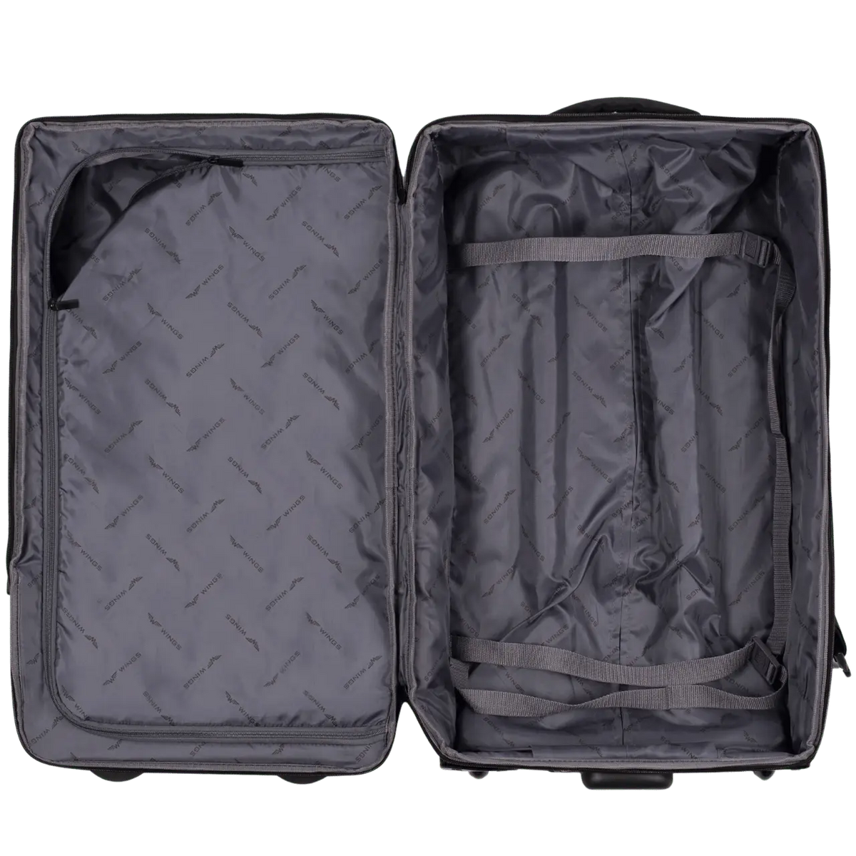WINGS Komplet walizek miękkich 7w1 ROOK dark green ROOK COLLECTION