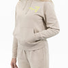 Beige Oversize-Sweatshirt mit Wings x Paprocki & Brzozowski Stickerei Unisex