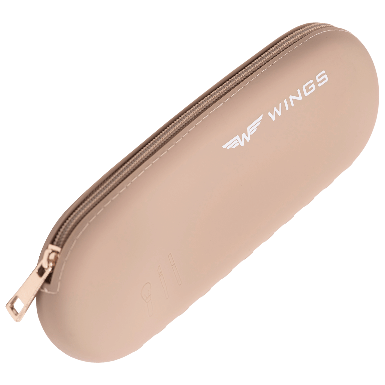 Silikonowe etui podróżne na pędzle BEIGE TRAVEL MUST HAVE