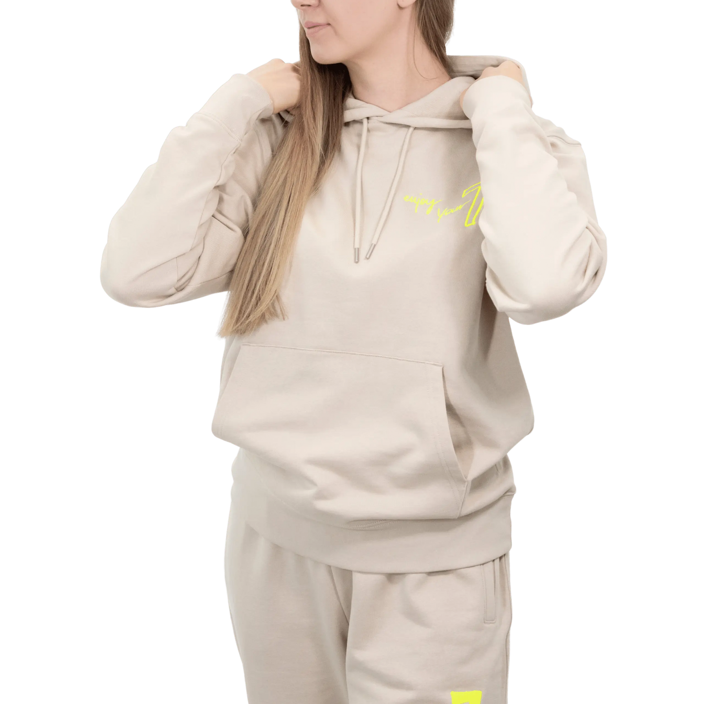 Beżowy komplet Dresowy OVERSIZE z haftem Wings x Paprocki & Brzozowski UNISEX S WINGS X PAPROCKI BRZOZOWSKI