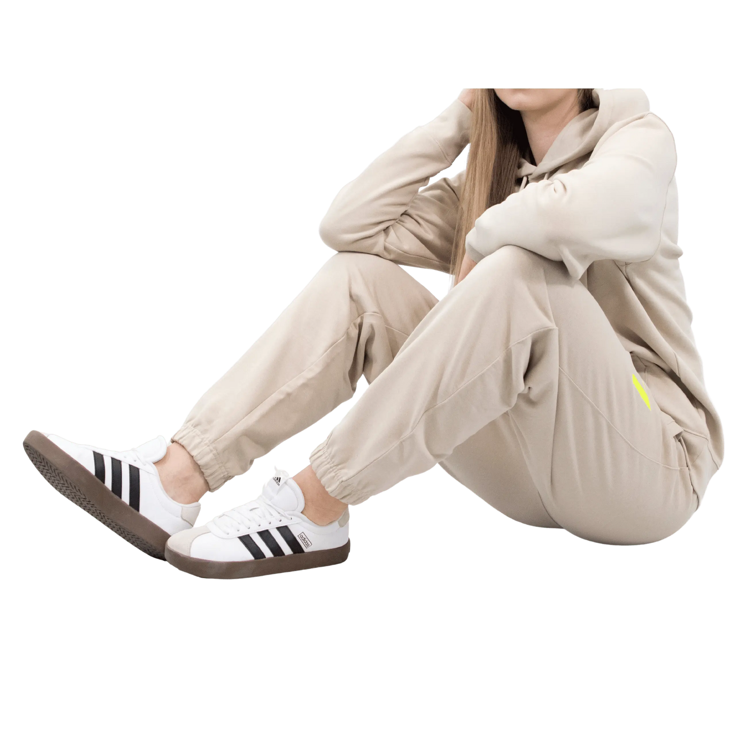 Beżowy komplet Dresowy OVERSIZE z haftem Wings x Paprocki & Brzozowski UNISEX L WINGS X PAPROCKI BRZOZOWSKI