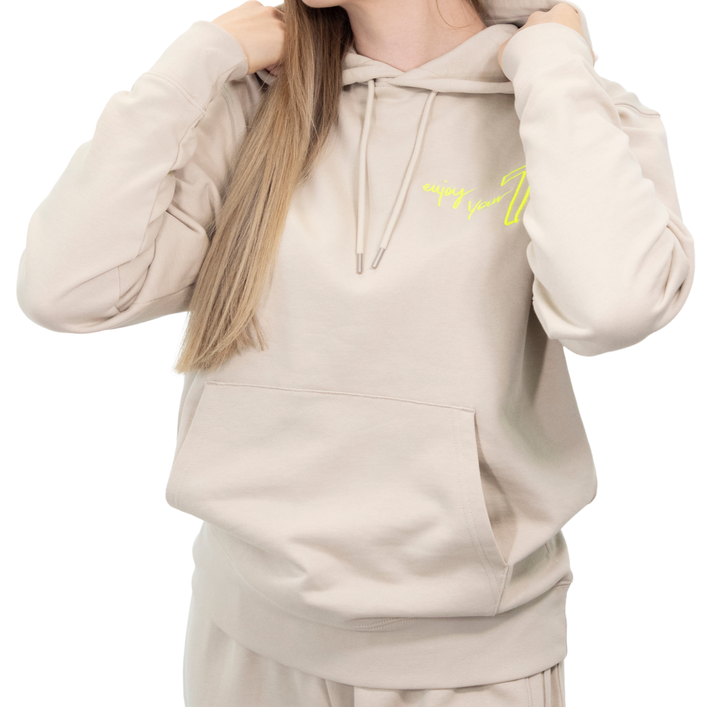 Beżowy komplet Dresowy OVERSIZE z haftem Wings x Paprocki & Brzozowski UNISEX WINGS X PAPROCKI BRZOZOWSKI