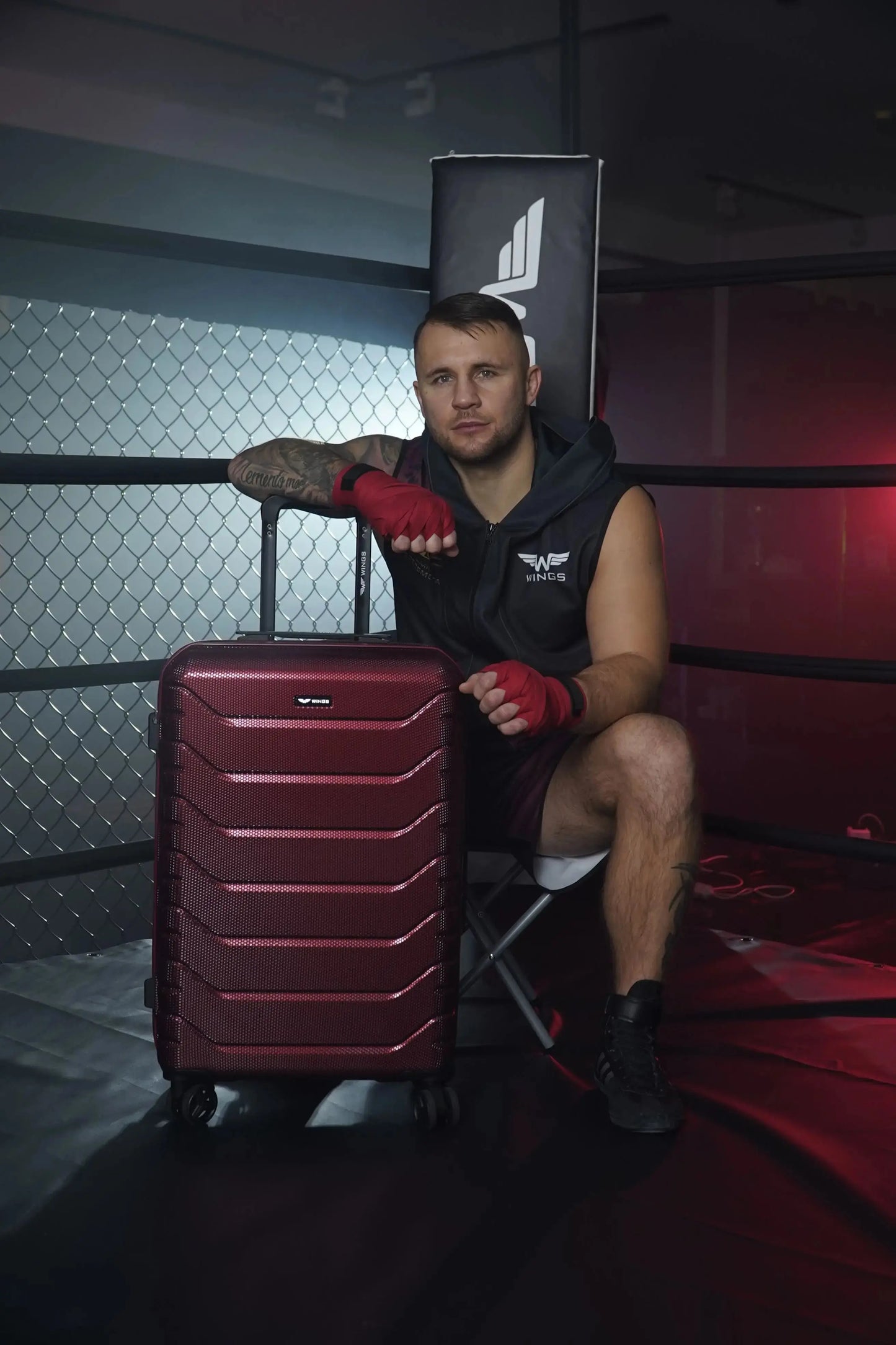 Walizka średnia Wings CRAKE 24" ROSE GOLD CRAKE COLLECTION