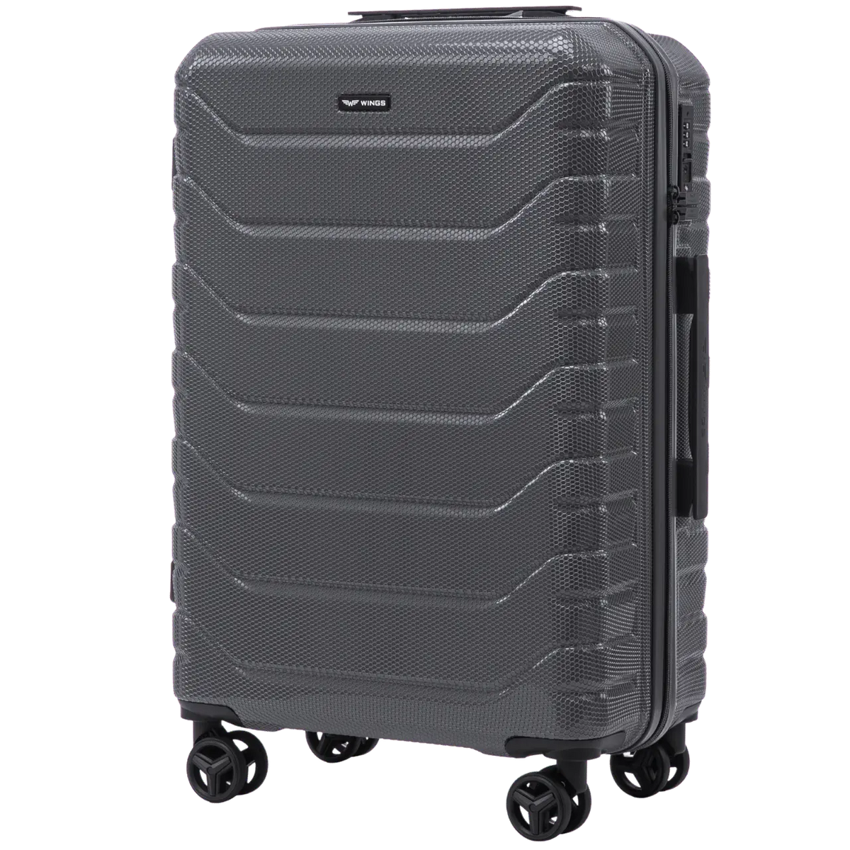 Zestaw 3 walizek Wings CRAKE POLICARBON 100% DARK GREY CRAKE COLLECTION