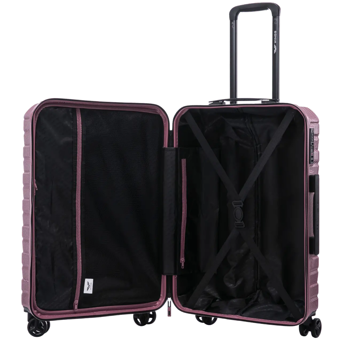 Zestaw 3 walizek Wings CRAKE POLICARBON 100% ROSE GOLD CRAKE COLLECTION