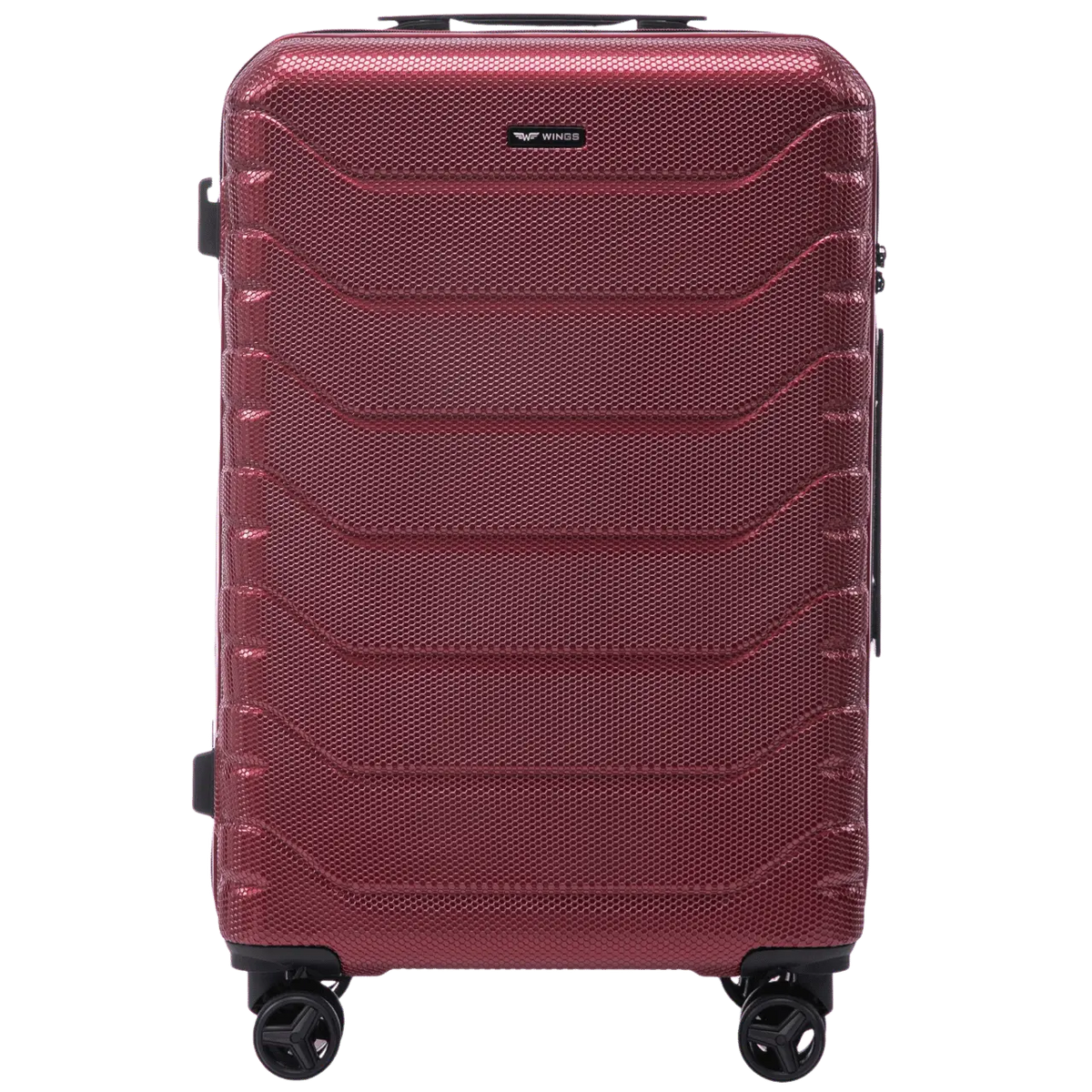 Zestaw 3 walizek Wings CRAKE POLICARBON 100% WINE RED CRAKE COLLECTION
