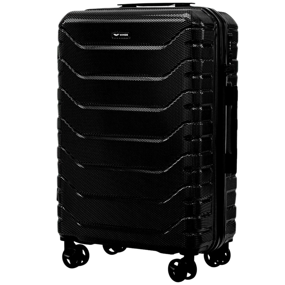 Zestaw 4 walizek Wings CRAKE POLICARBON 100% BLACK CRAKE COLLECTION