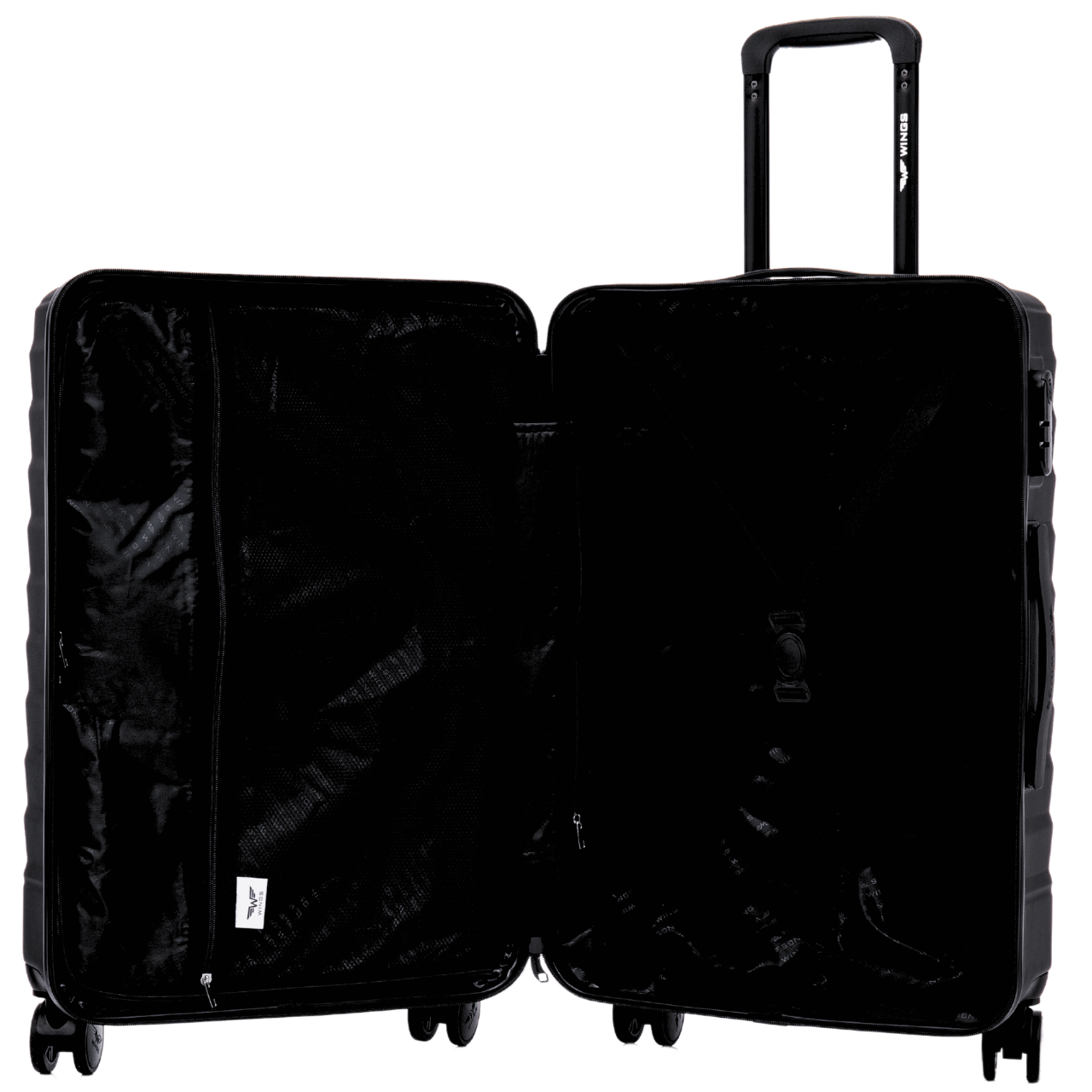 Mellemstor kuffert Wings PEAFOWL 24" SORT