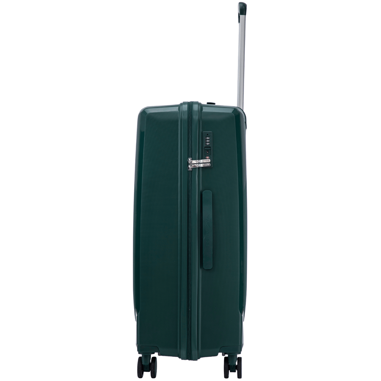Кабинен куфар Wings COCKATIEL полипропилен 20" ТЪМНОЗЕЛЕН