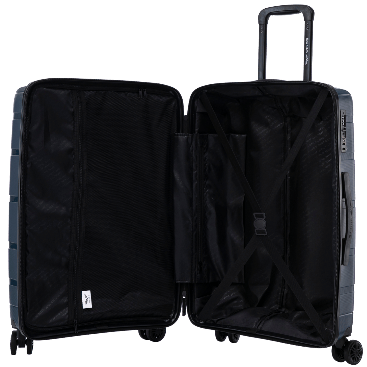 Kabinkový kufr Wings HAWFINCH 2.0 polypropylen 20" MODRÁ