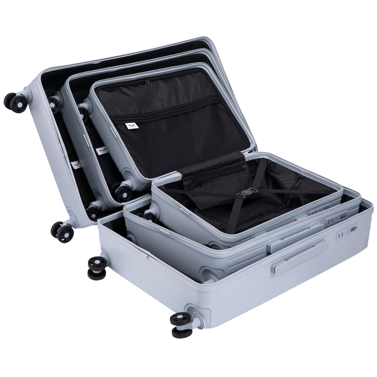 WINGS BUNTING ABS+ 20" KABININIS LAGAMINAS PASTELINĖ MĖLYNA