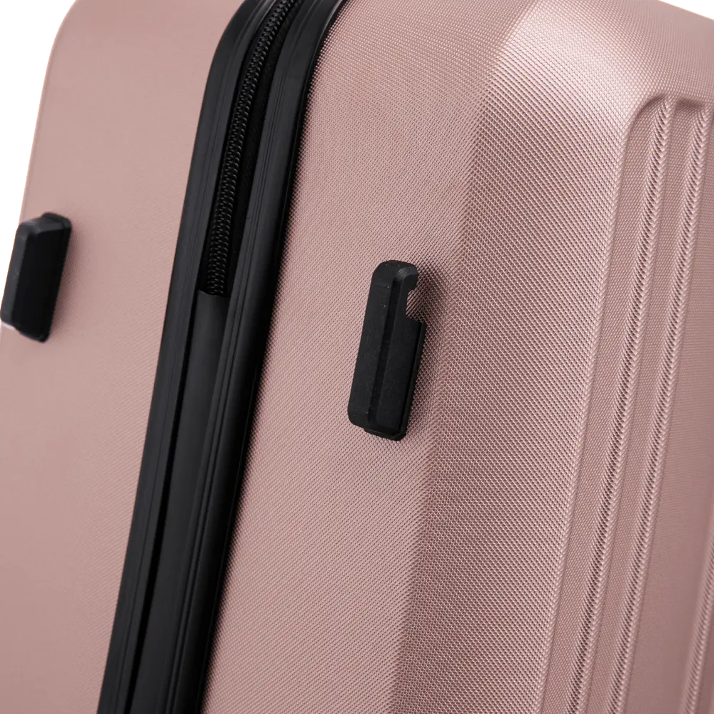 Set di 4 valigie WINGS HARRIER S M L + set da viaggio da 16” ROSE GOLD