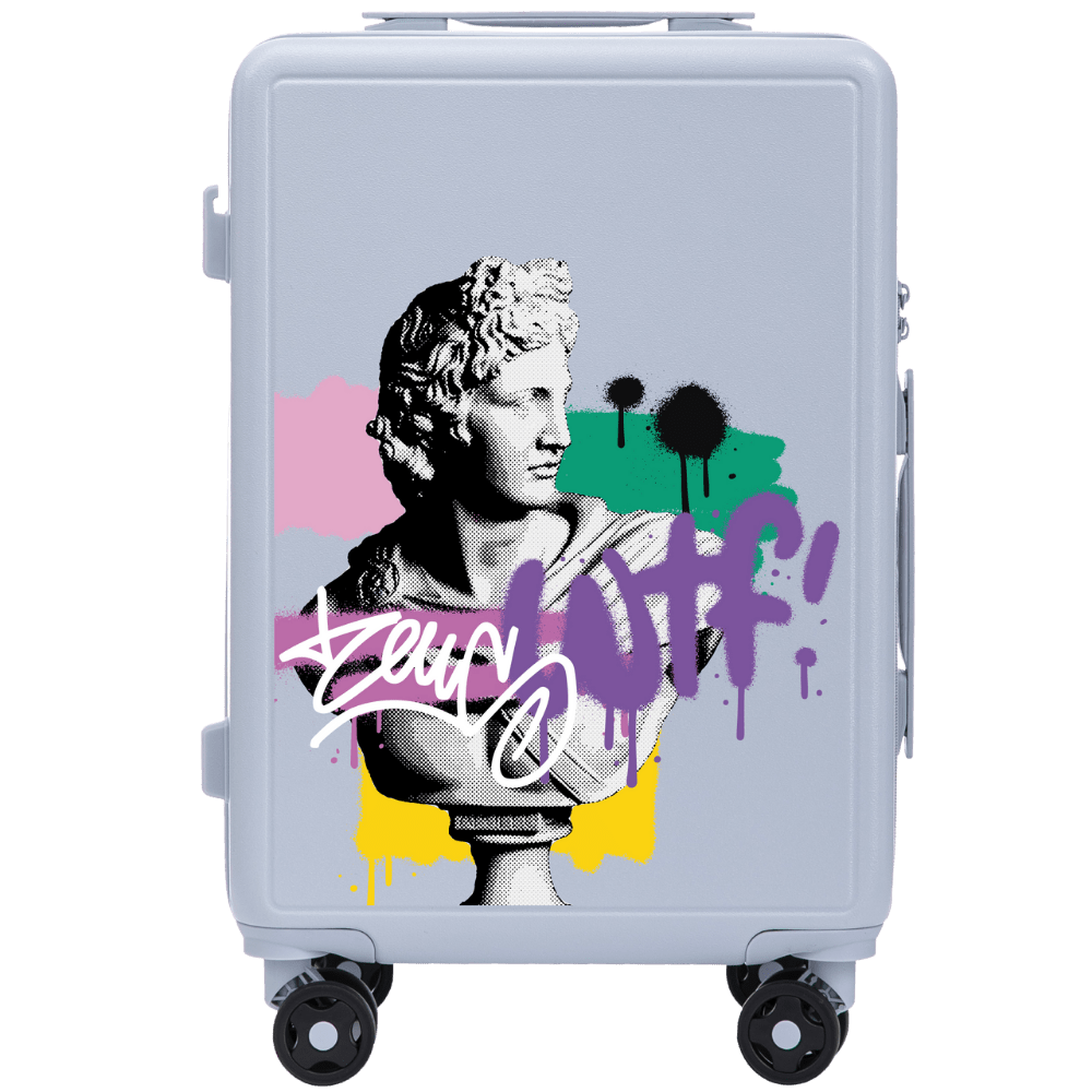 Куфар за ръчен багаж Wings ABS+ 20" Customized Пастелно син ZEUS