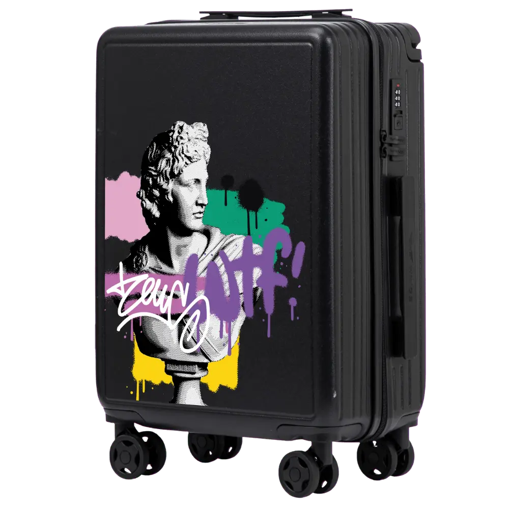 Walizka kabinowa Wings ABS+ 20" Customized BLACK ZEUS customized
