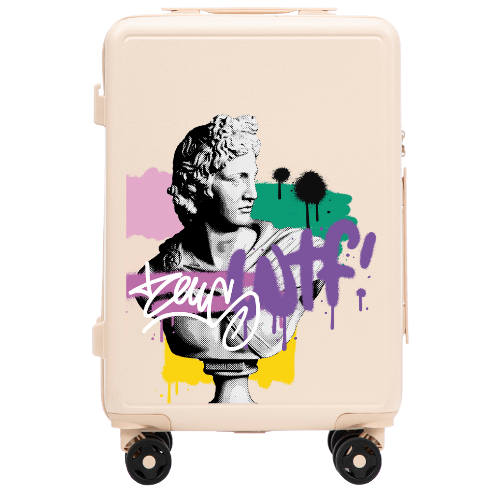 Wings ABS+ Cabin Suitcase 20" Customized DIRTY WHITE ZEUS