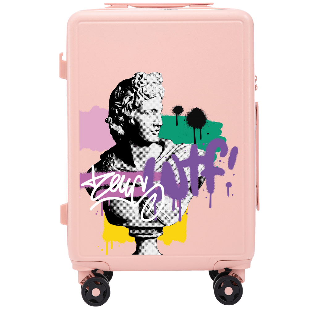 Kabínový kufor Wings ABS+ 20" Customized Jemne ružový ZEUS