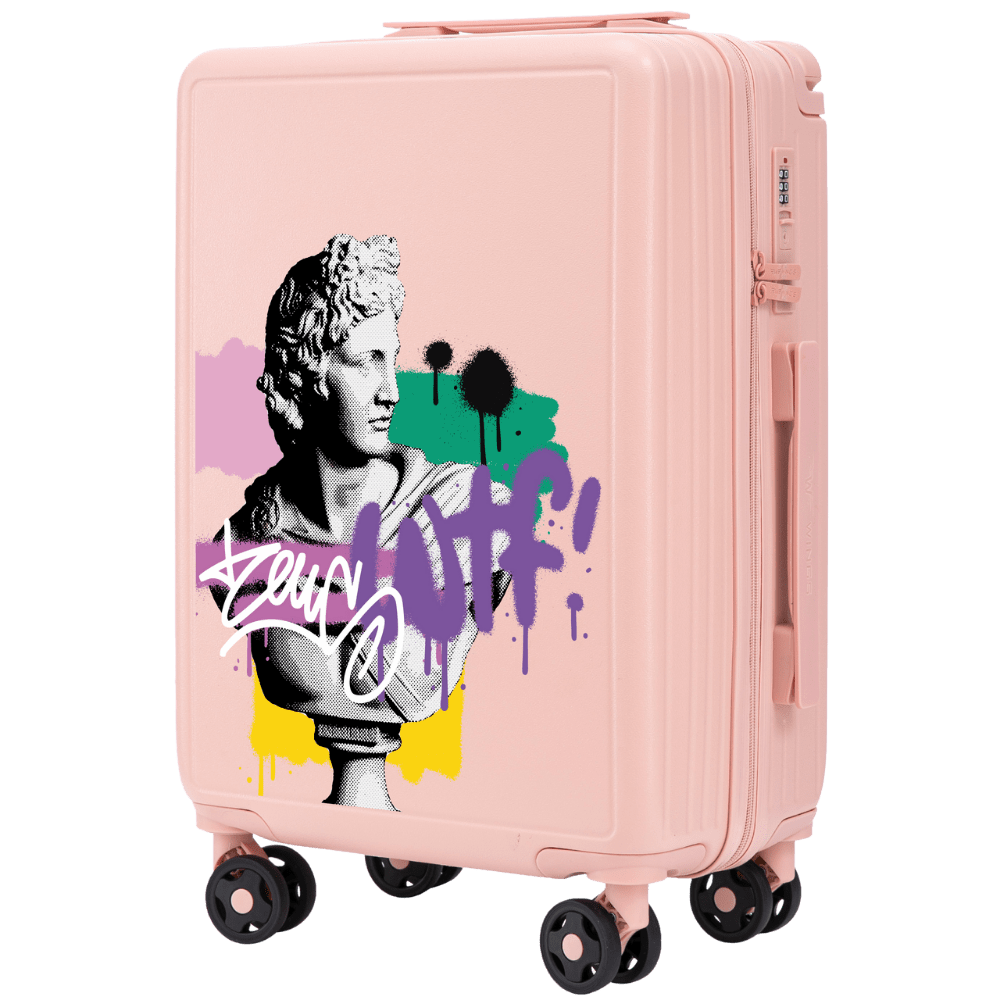 Kabínový kufor Wings ABS+ 20" Customized Jemne ružový ZEUS