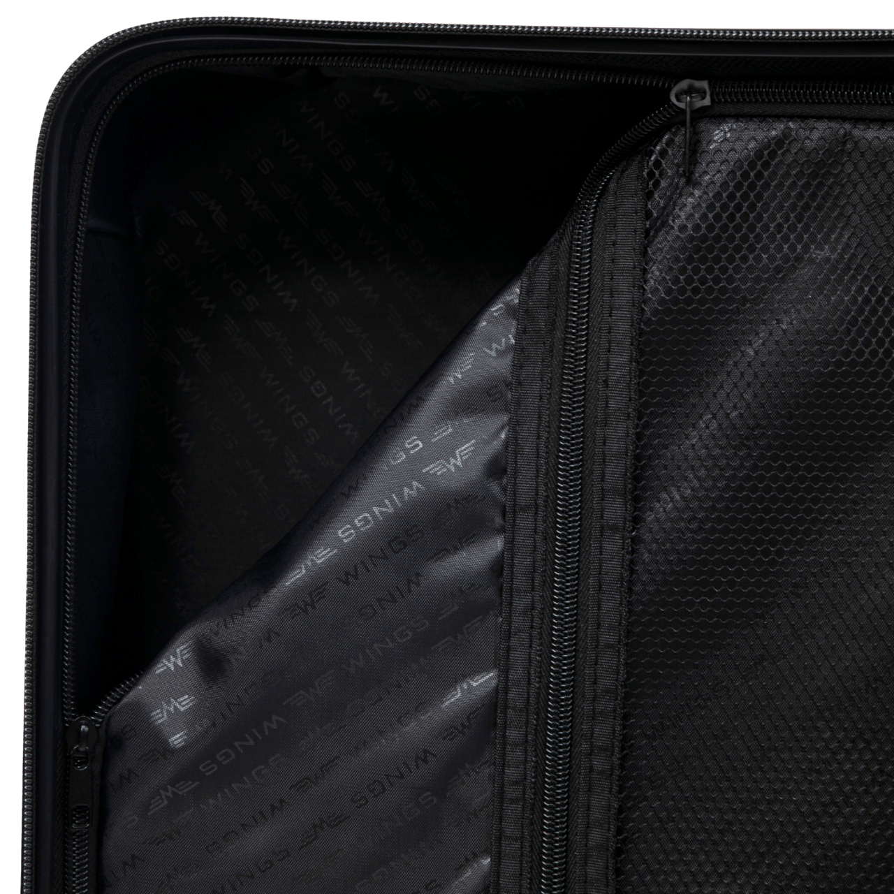 Cabin Wings ABS+ Suitcase 20" Customized Tuse Pih BLACK