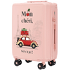 Kabínový kufor Wings ABS+ 20" Customized Jemne ružový MON CHERI
