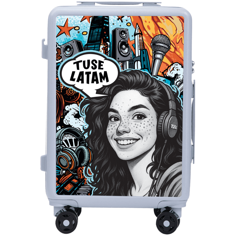 Cabin Wings x TUSE Customized 20" GIRL PASTEL BLUE Suitcase