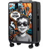 Vidutinio dydžio lagaminas Wings x TUSE Customized 24" BOY BLACK
