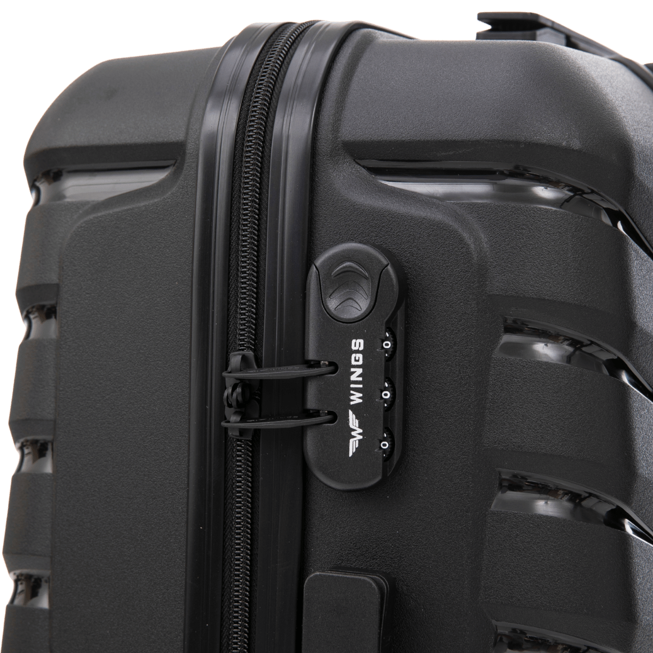 Walizka średnia Wings PHOENIX 2.0 polipropylen 24" BLACK PHOENIX COLLECTION