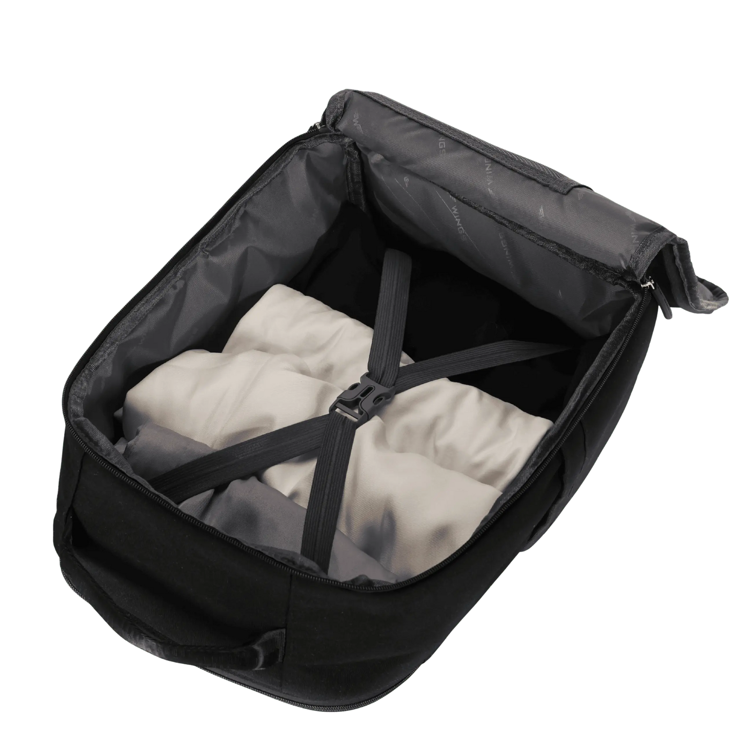 Plecak kabinowy Wings bagaż podręczny BLACK CABIN BACKPACK
