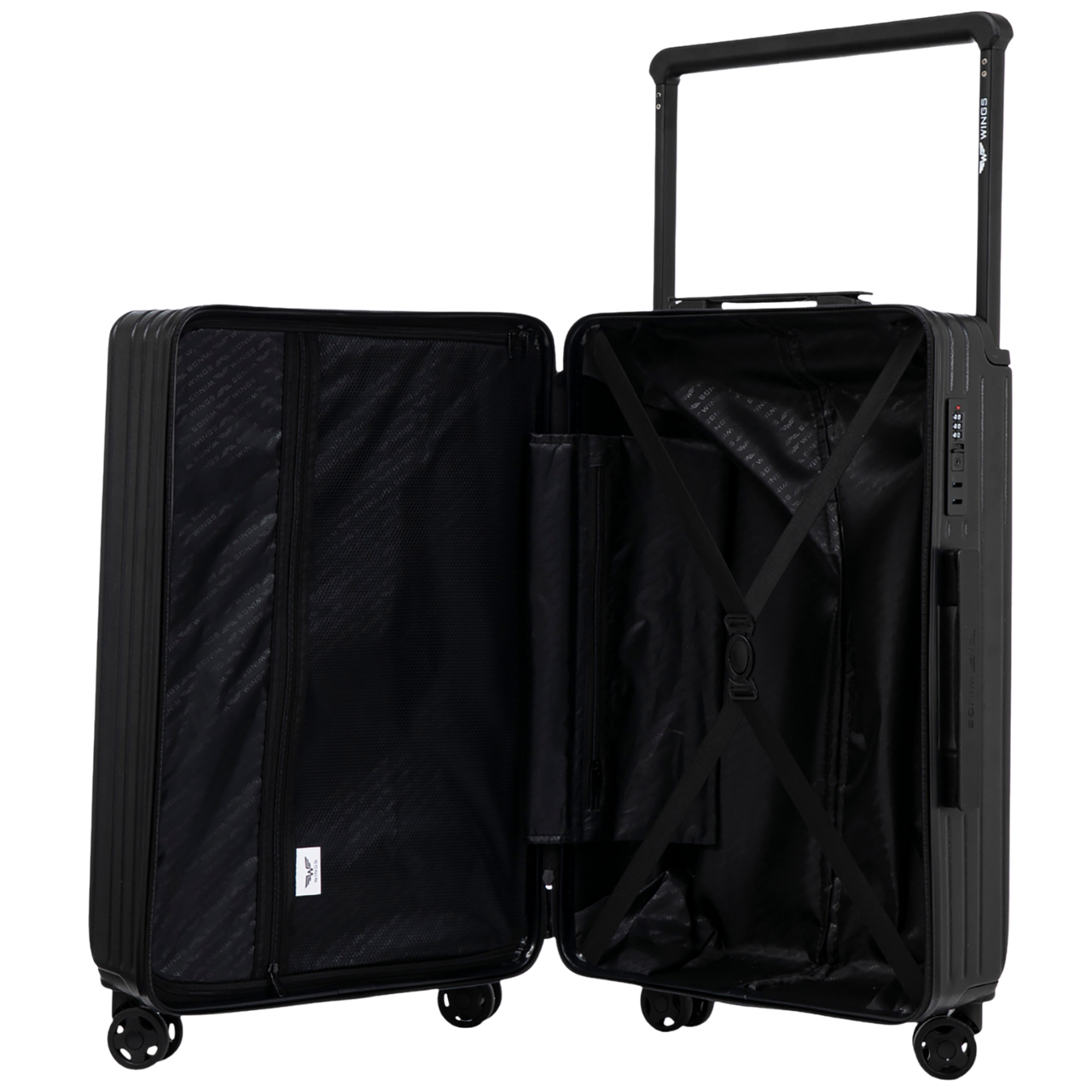 Kabinový kufor Wings BUNTING ABS+ 20" ČIERNA (1) (1) (1) (1) (1)