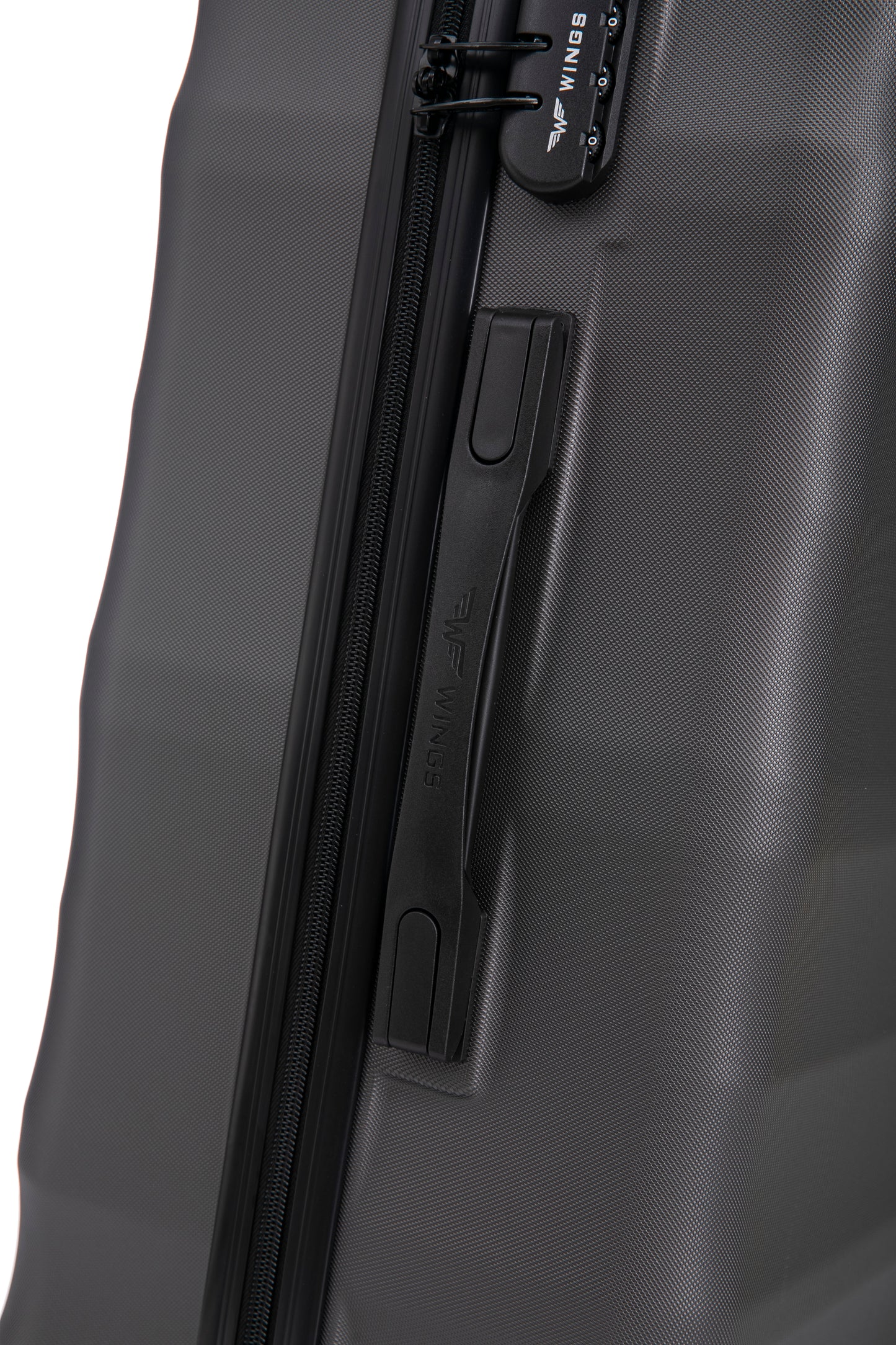 Medium Suitcase WINGS ABS+ VULTURE 24" Dark Grey