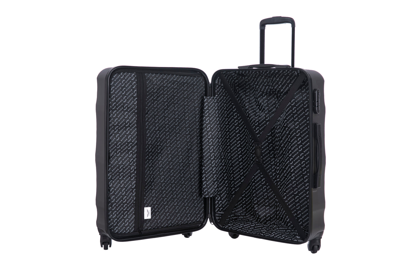 Medium Suitcase WINGS ABS+ VULTURE 24" Dark Grey