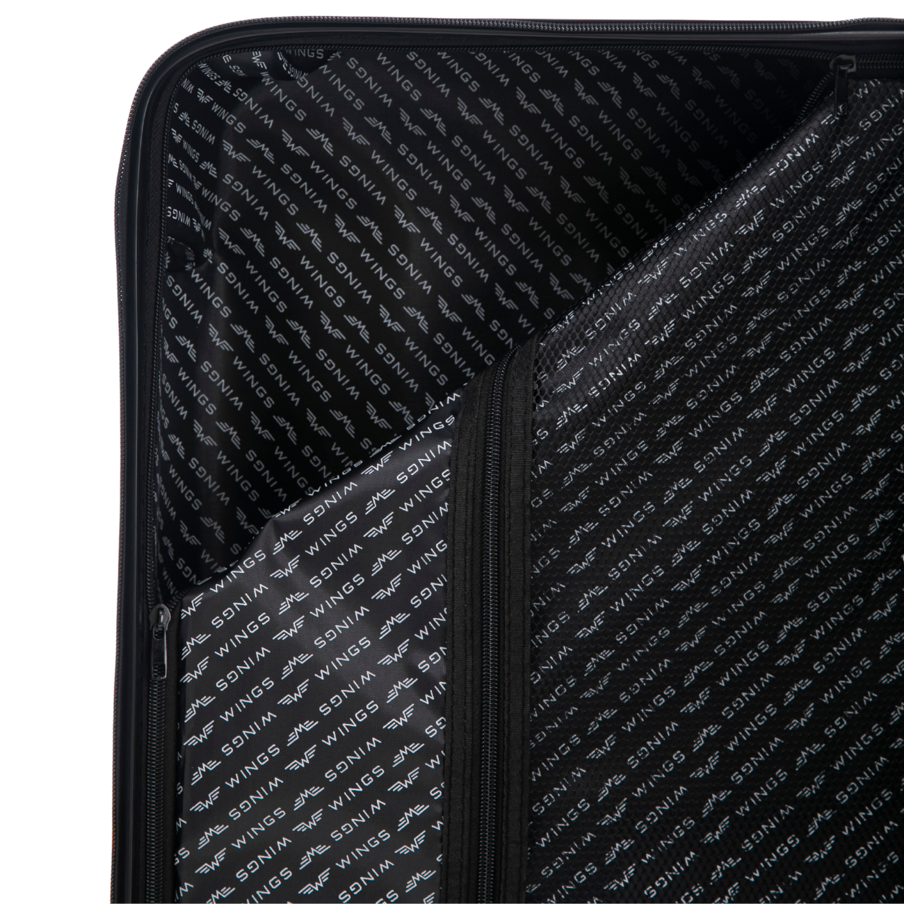 Μεσαία βαλίτσα Wings ABS+ COOT 24" Μαύρο