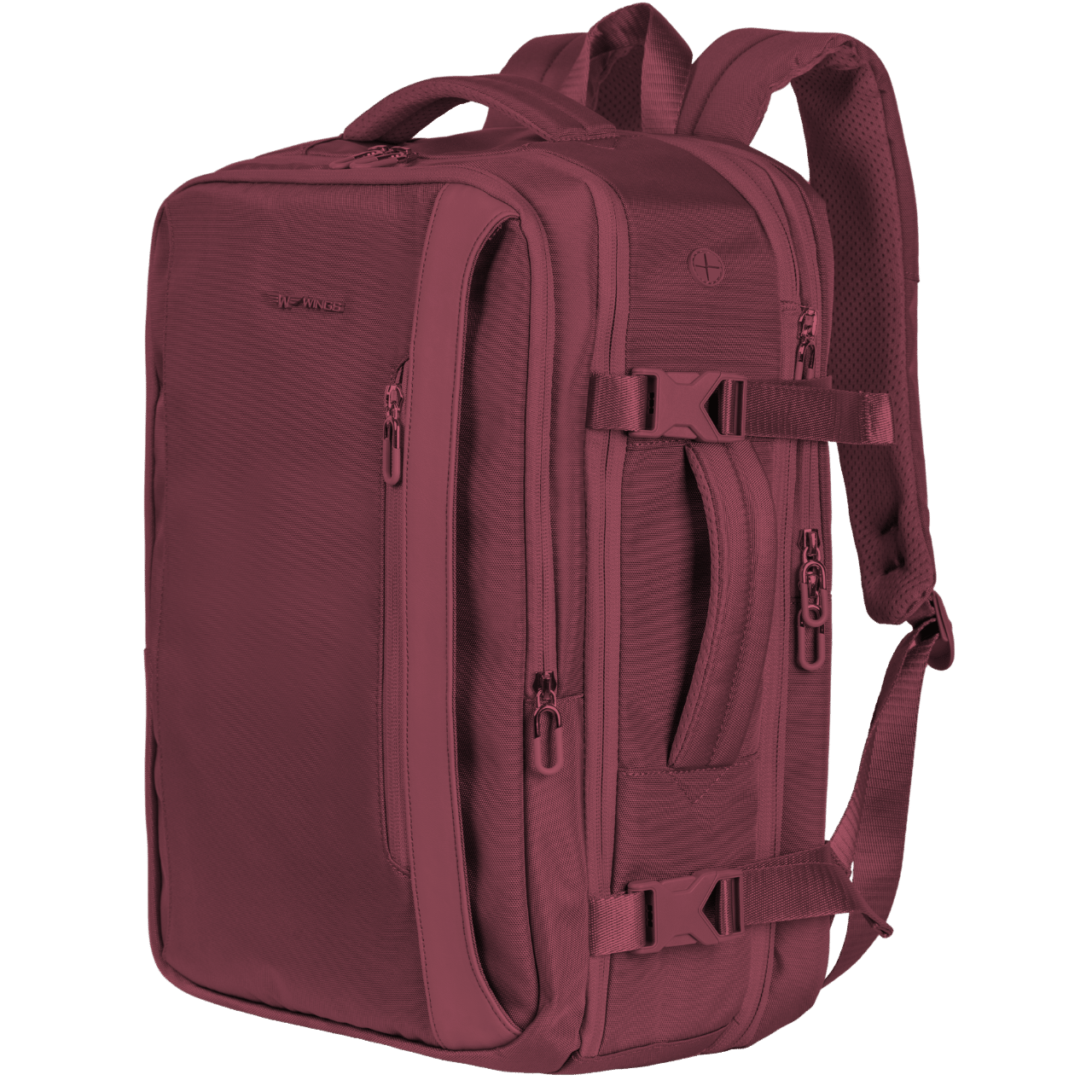 WINGS Plecak wielofunkcyjny SKYLARK poszerzany BURGUNDY SKYLARK COLLECTION