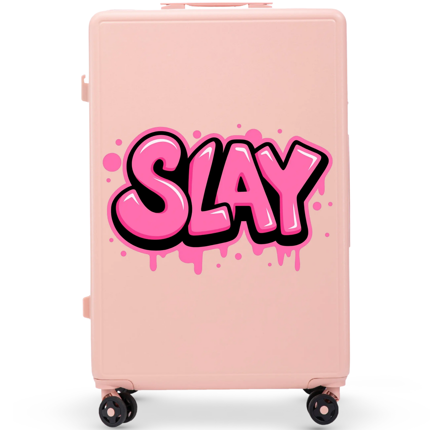 Walizka duża Wings ABS+ 28" Customized PINK SLAY customized