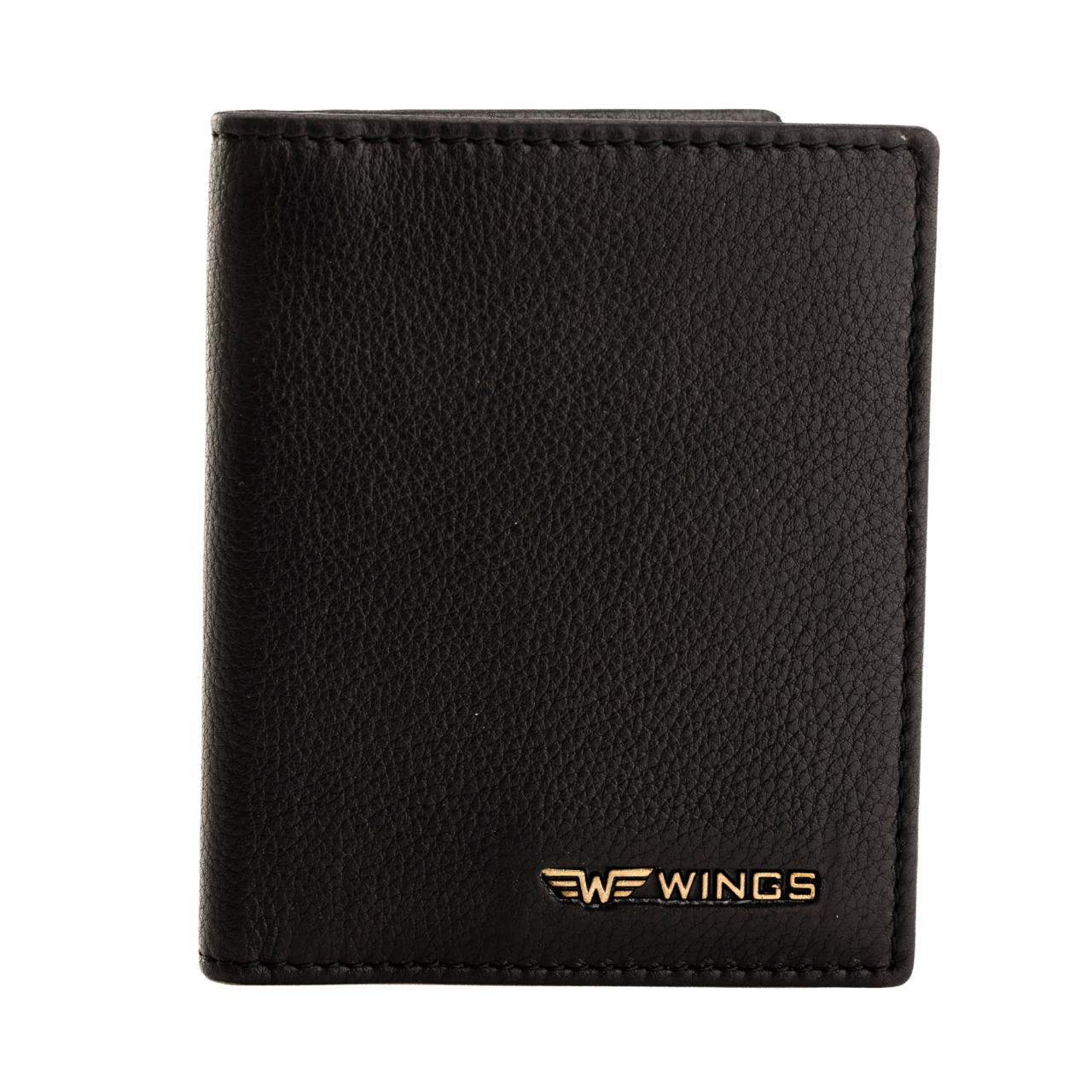 WINGS kortholder i naturlæder sort